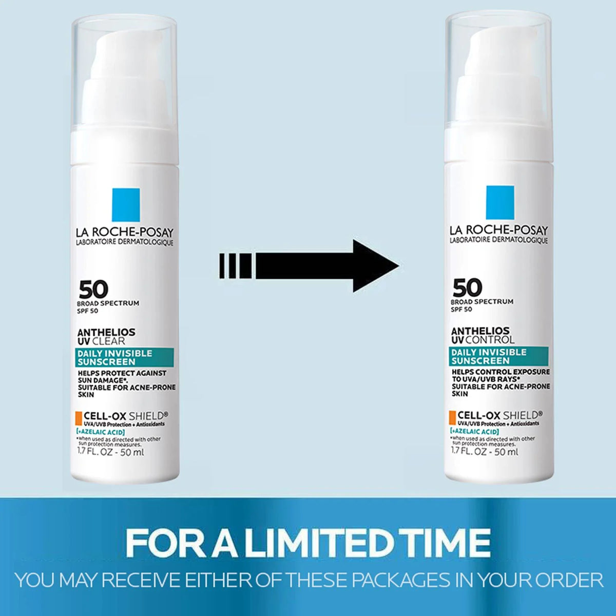 Anthelios UV Control Sunscreen SPF 50 (aka UV Clear)
