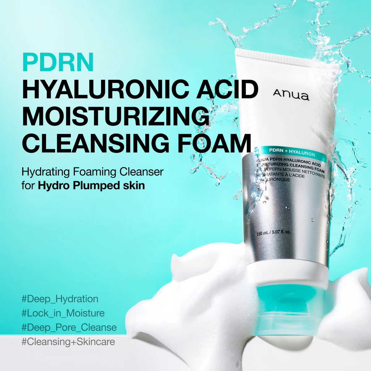 PDRN Hyaluronic Acid Moisturizing Cleansing Foam - Sylph Beauty