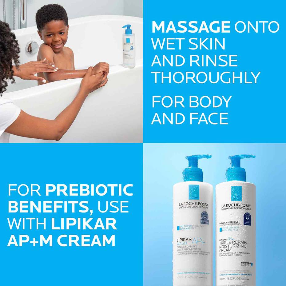 Lipikar AP+ Gentle Foaming Moisturizing Wash - Sylph Beauty