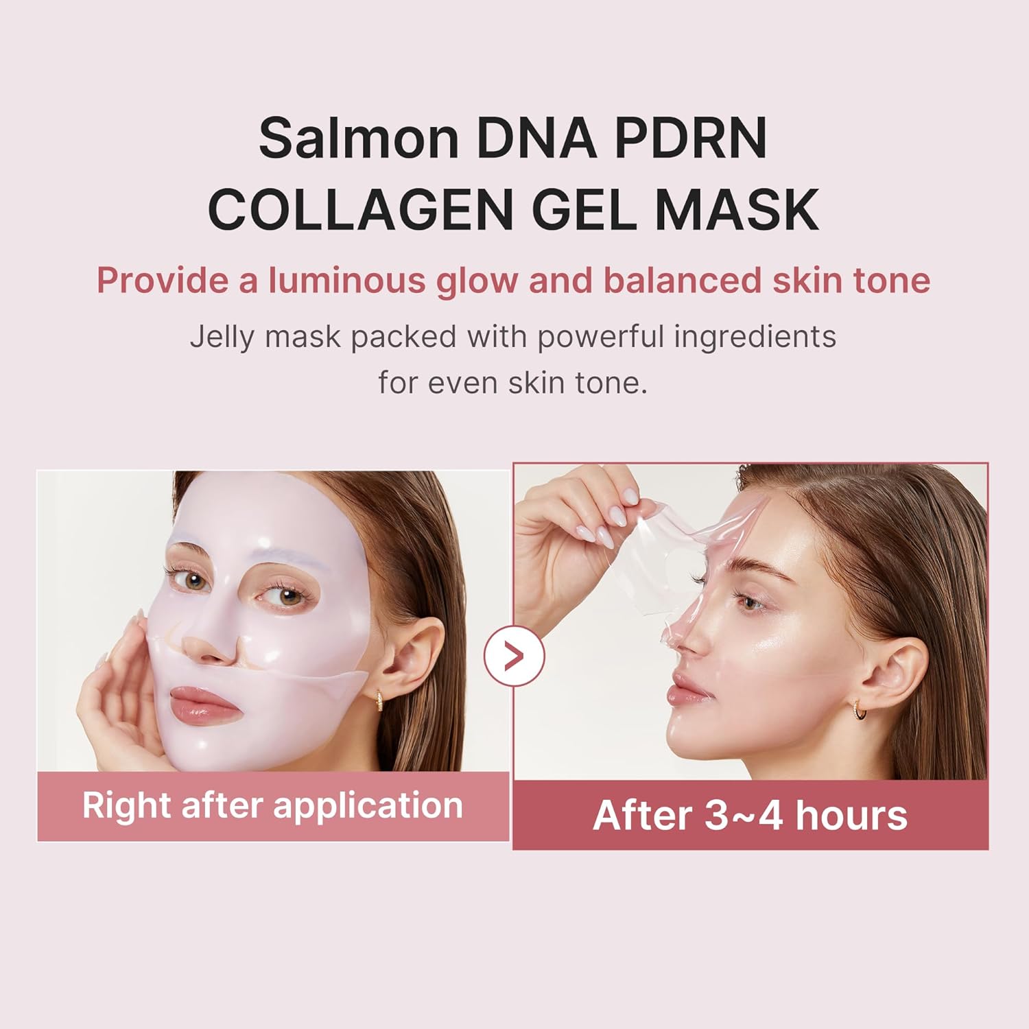 PDRN Pink Collagen Jelly Gel Masks - Sylph Beauty