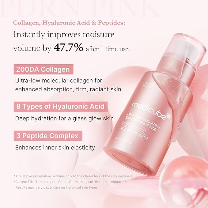 PDRN Pink Collagen Exosome Shot Serum 7,500 PPM - Sylph Beauty