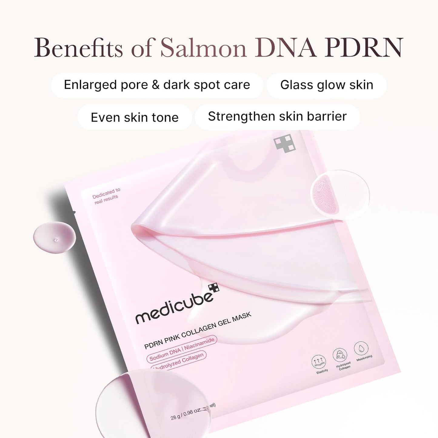 PDRN Pink Collagen Jelly Gel Masks - Sylph Beauty