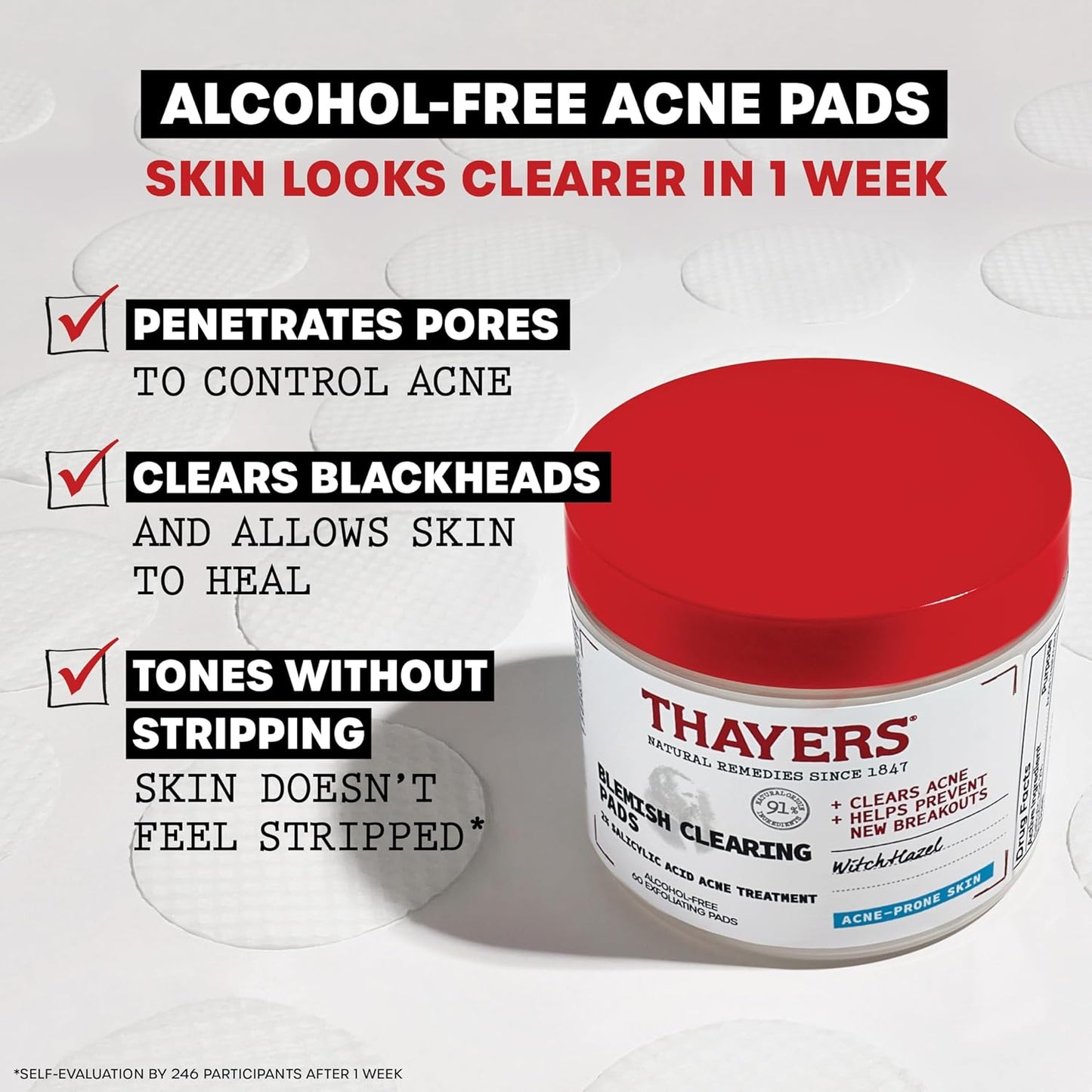 Thayers Blemish Clearing Acne Pads - Sylph Beauty