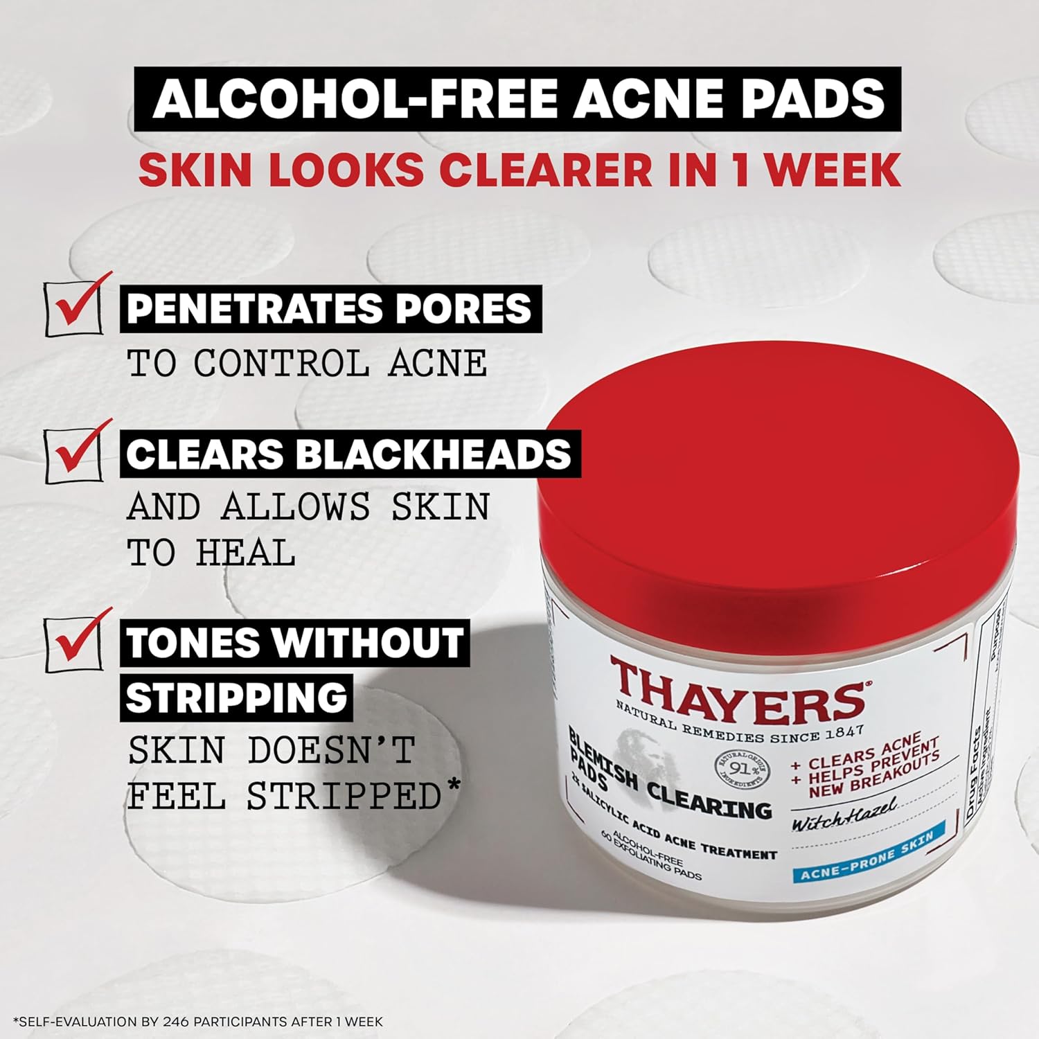 Thayers Blemish Clearing Acne Pads - Sylph Beauty